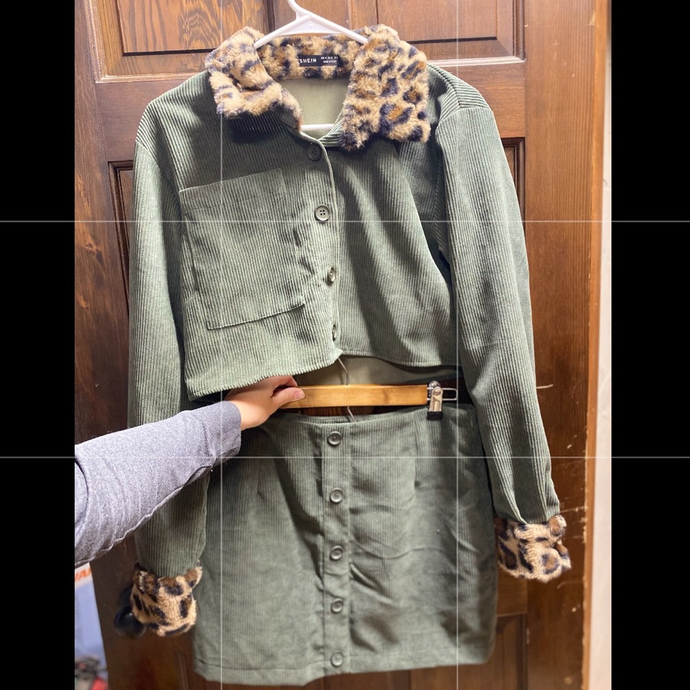 Cropped Jacket and Skirt Set